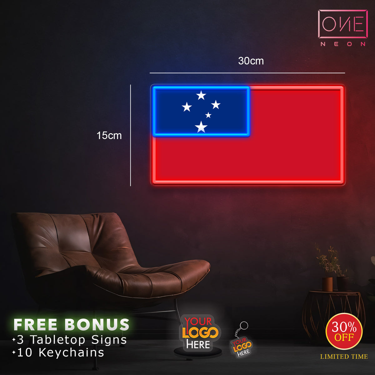 samoan flag | LED Neon Sign