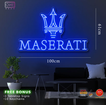 MASERATI + 360 | LED Neon Sign (2 signs, muticolors)