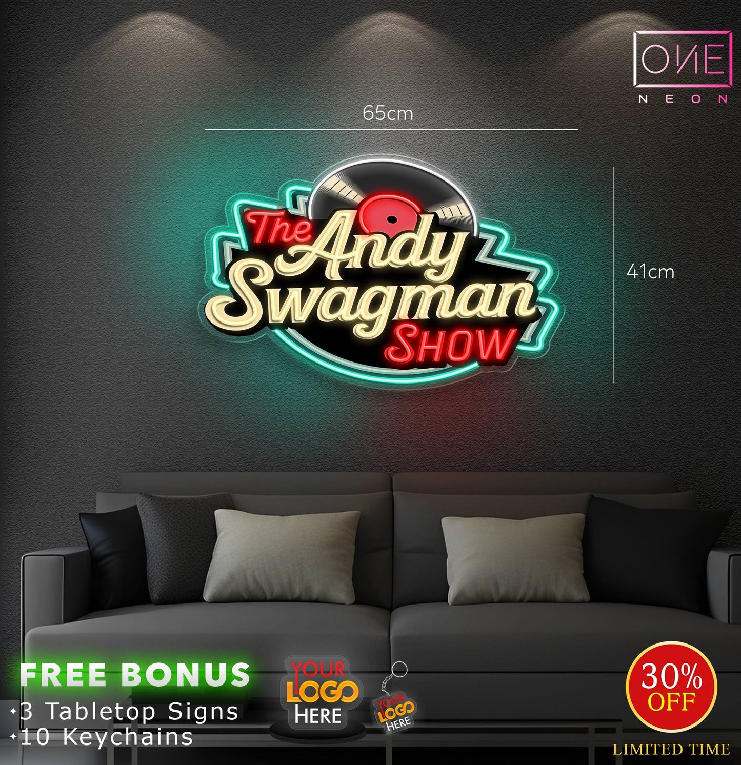 THE ANDY SWAGMAN SHOW | LED Neon Sign