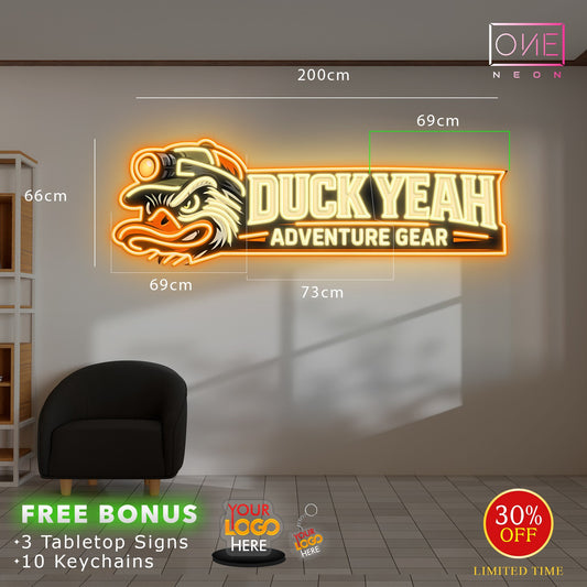 Duck yeah adventure gear | LED Neon Sign