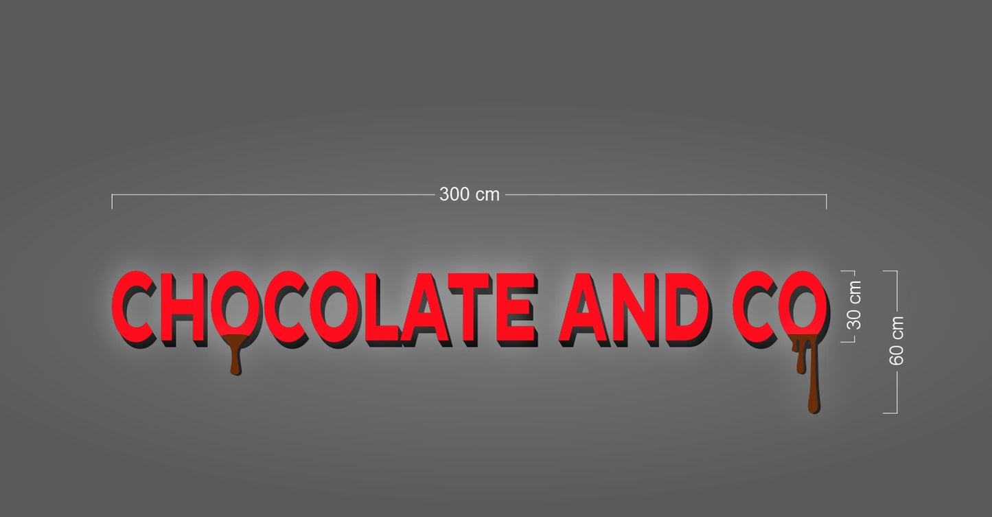 CHOCOLATE AND CO | CHANNEL LETTERS 3D