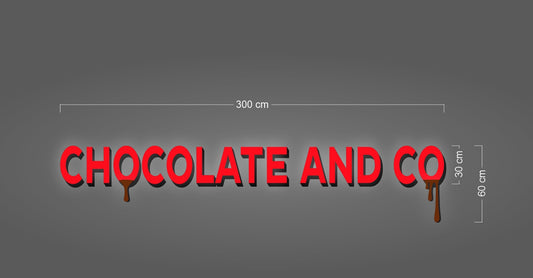 CHOCOLATE AND CO | CHANNEL LETTERS 3D
