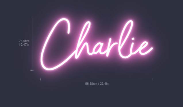 Charlie | LED Neon Sign