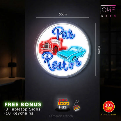 Pa's Restos| LED Neon Sign
