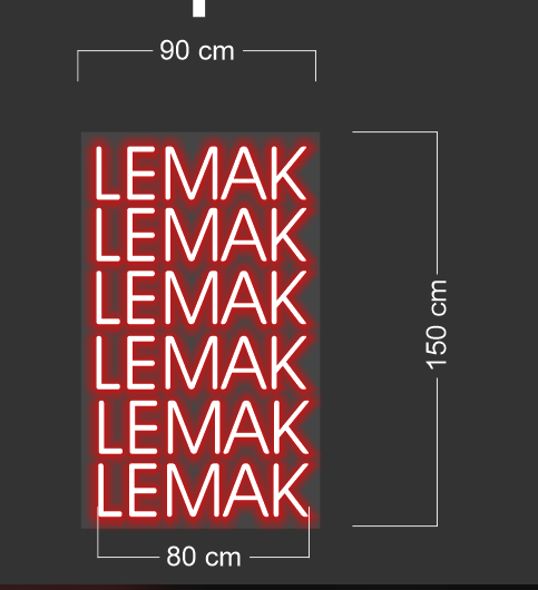 LEMAK (9 signs)| LED Neon Sign
