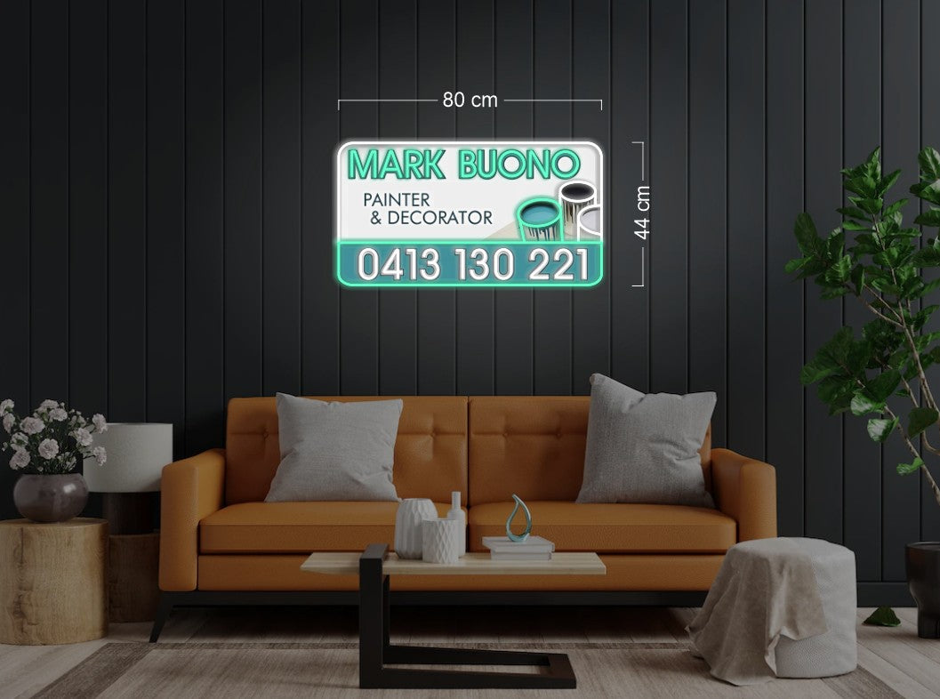MARK BUONO PAINTER & DECORATOR | LED Neon Sign