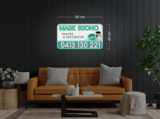MARK BUONO PAINTER & DECORATOR | LED Neon Sign