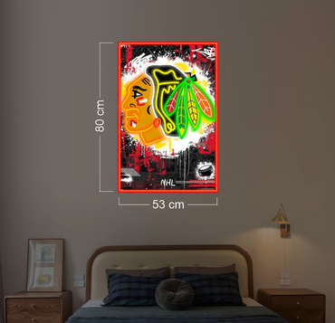CHICAGO BLACKHAWKS | 2 LED Neon Signs