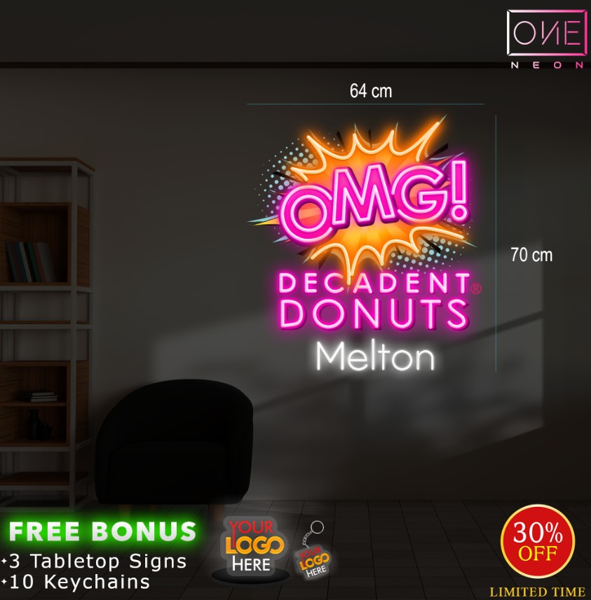 OMG Decadent donut | LED Neon Sign