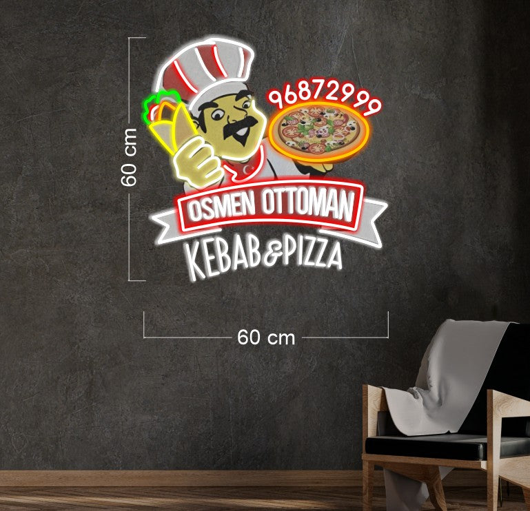 KEBAB PIZZA (3 signs) | LED Neon Sign