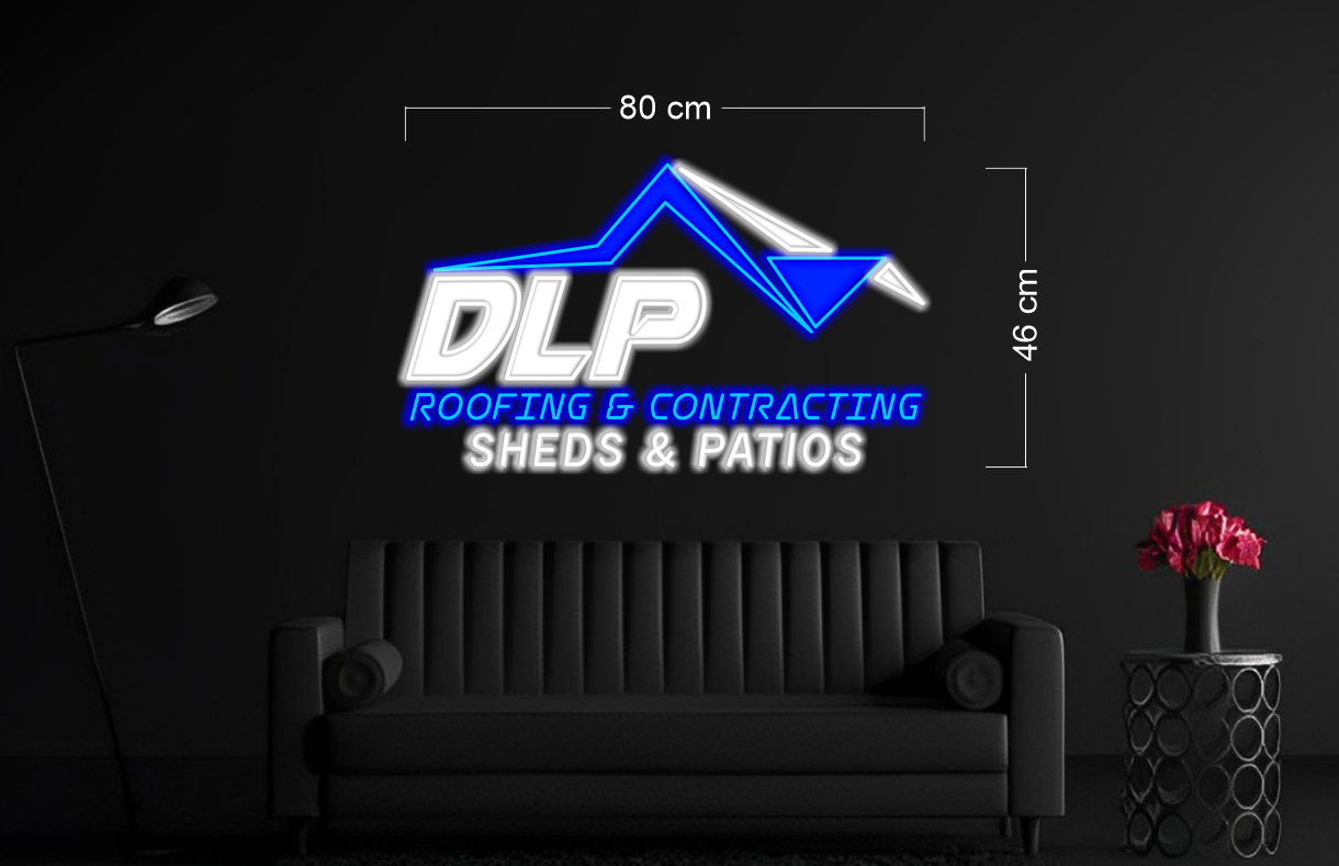 DLP Roofing & contacting sheds & patios | LED Neon Sign