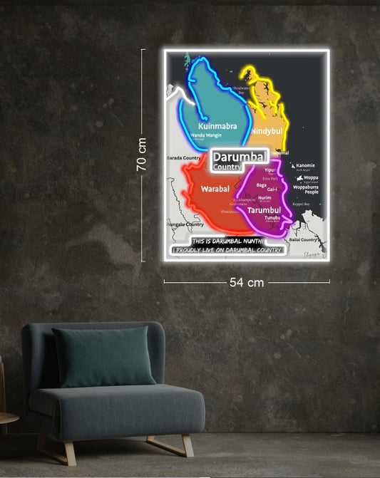 MAP | LED Neon Sign