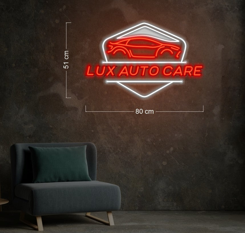 Lux Wheel & Tyres and lux auto care ( 2 signs)| LED Neon Sign
