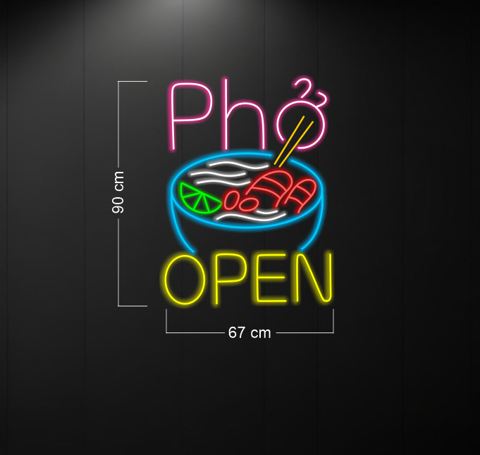 Pho Open logo | LED Neon Sign