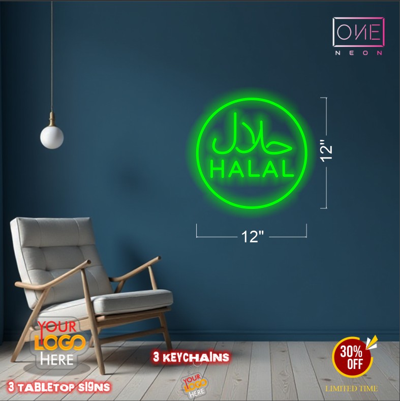 Street food + Halal | LED Neon Sign