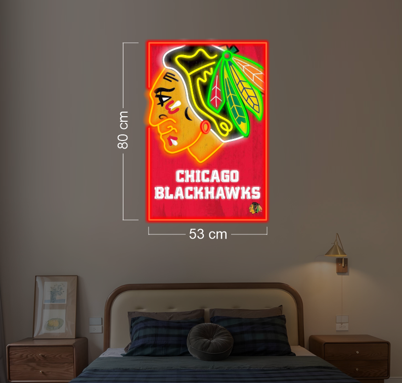 CHICAGO BLACKHAWKS | 2 LED Neon Signs