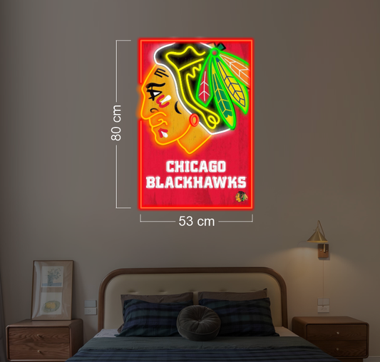 CHICAGO BLACKHAWKS | 2 LED Neon Signs
