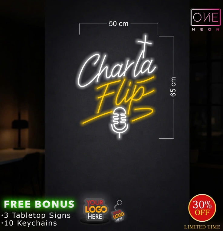 Charla Flip | LED Neon Sign