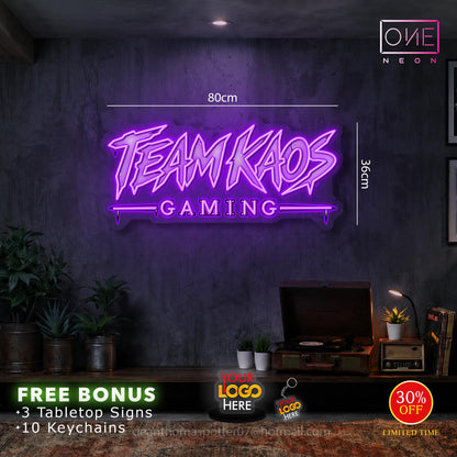 TEAM KAOS GAMING | LED Neon Sign
