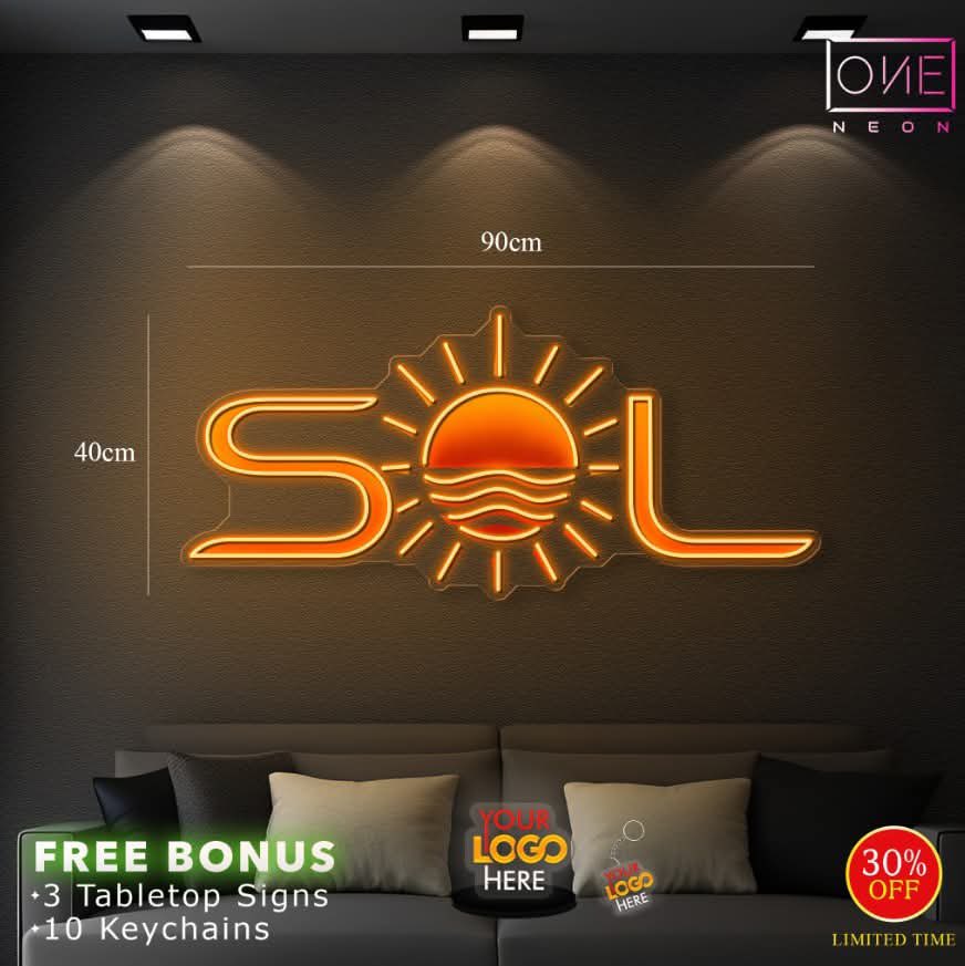 SOL | LED Neon Sign (outdoor use)