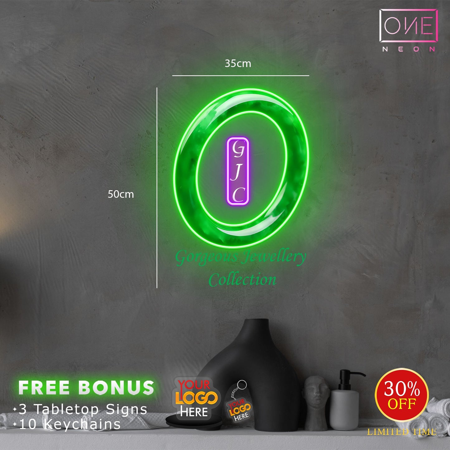 Gorgeous Jewellery Collection | LED Neon Sign (outdoor)