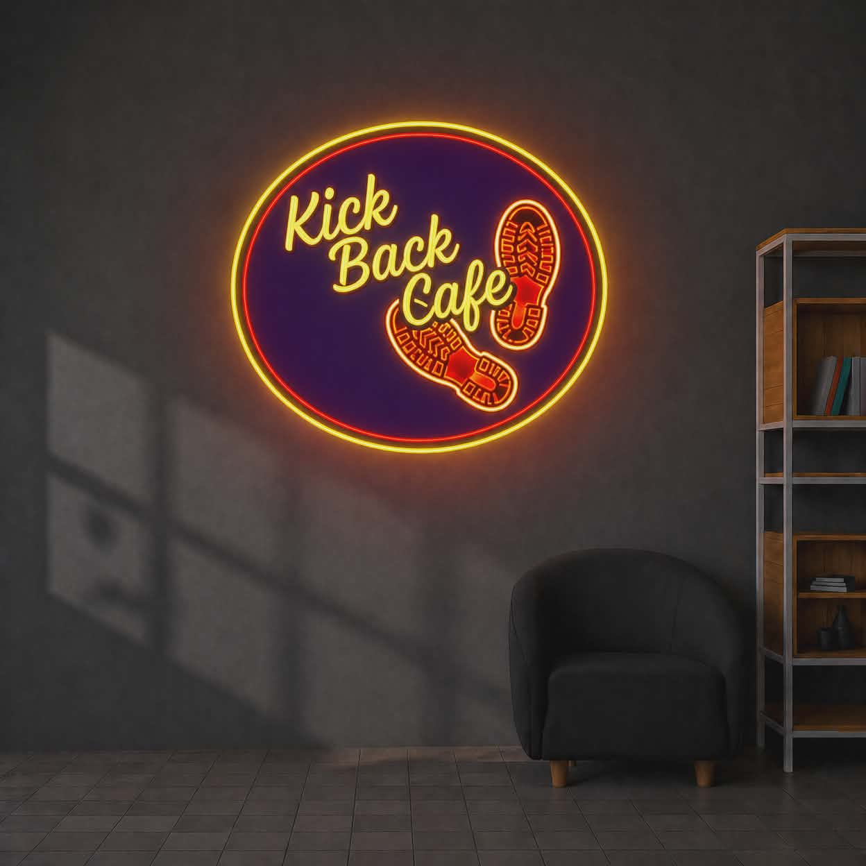 Kick back cafe| LED Neon Sign