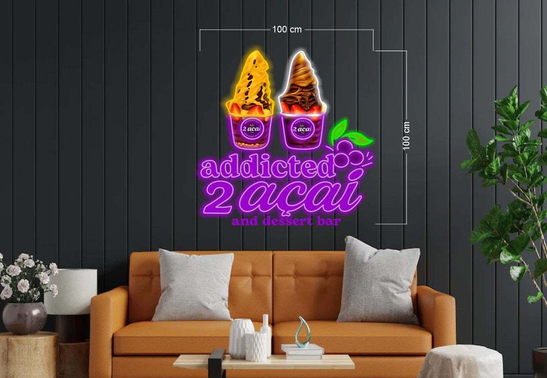 ADDICTED 2 ACAI | LED Neon Sign – ONE Neon™ Sign - Australia