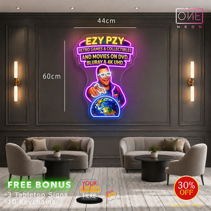 EZY PZY logo| LED Neon Sign