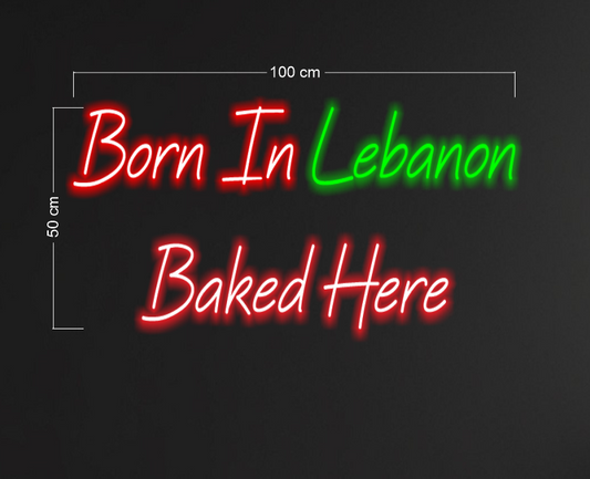 BORN IN LEBANON | LED Neon Sign (2 signs)