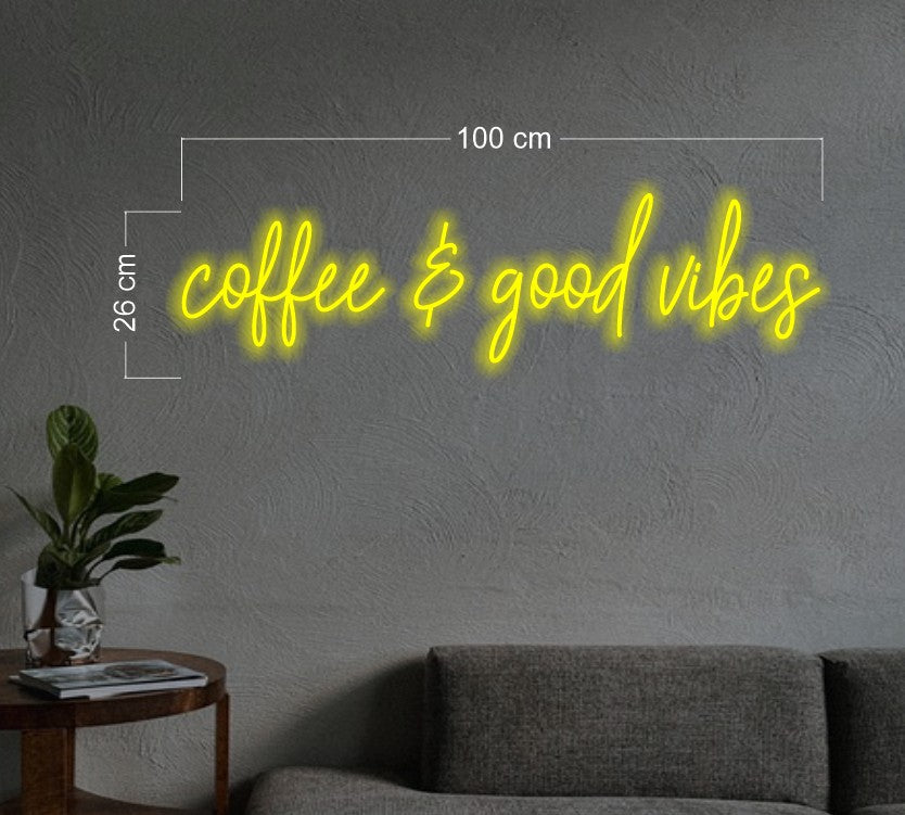 Coffee & good vibes ( rgb colors) | LED Neon Sign