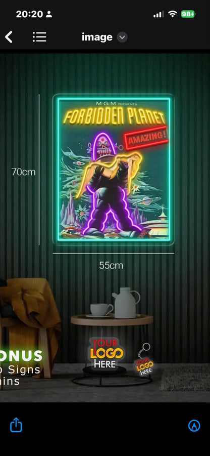 Enseigne au néon LED personnalisée pour entreprise 