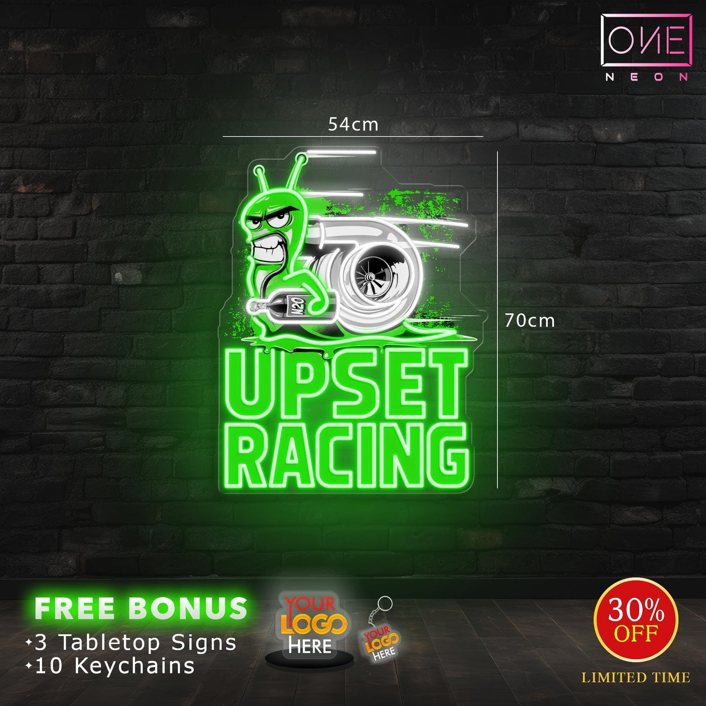 UPSET RACING | LED Neon Sign