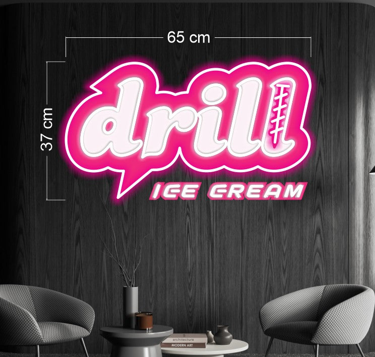 Drill ice cream | LED Neon Sign