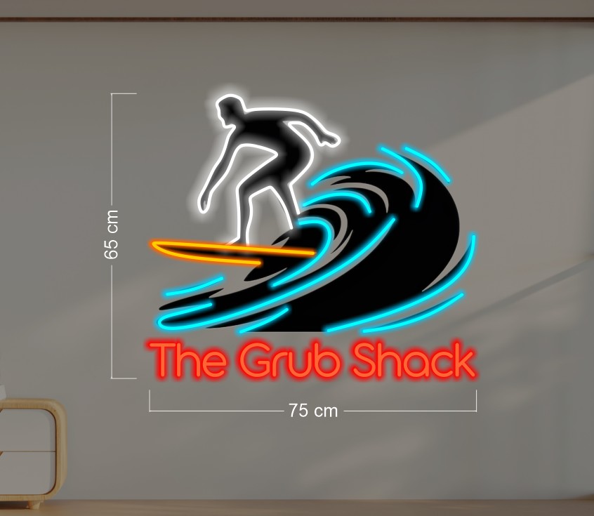 The Grub Shack+KANGAROOS ( 2 signs) | LED Neon Sign