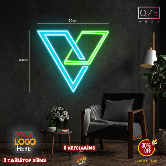 V logo | LED Neon Sign