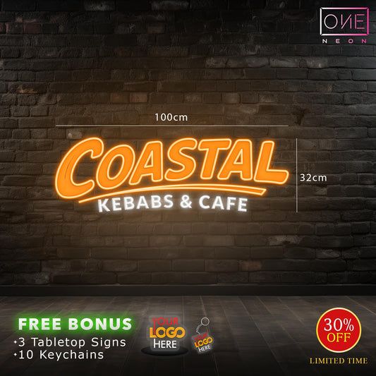 Coastal kebas & cafe ( 5 signs) | LED Neon Sign