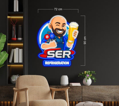 Enseigne au néon LED personnalisée pour entreprise 