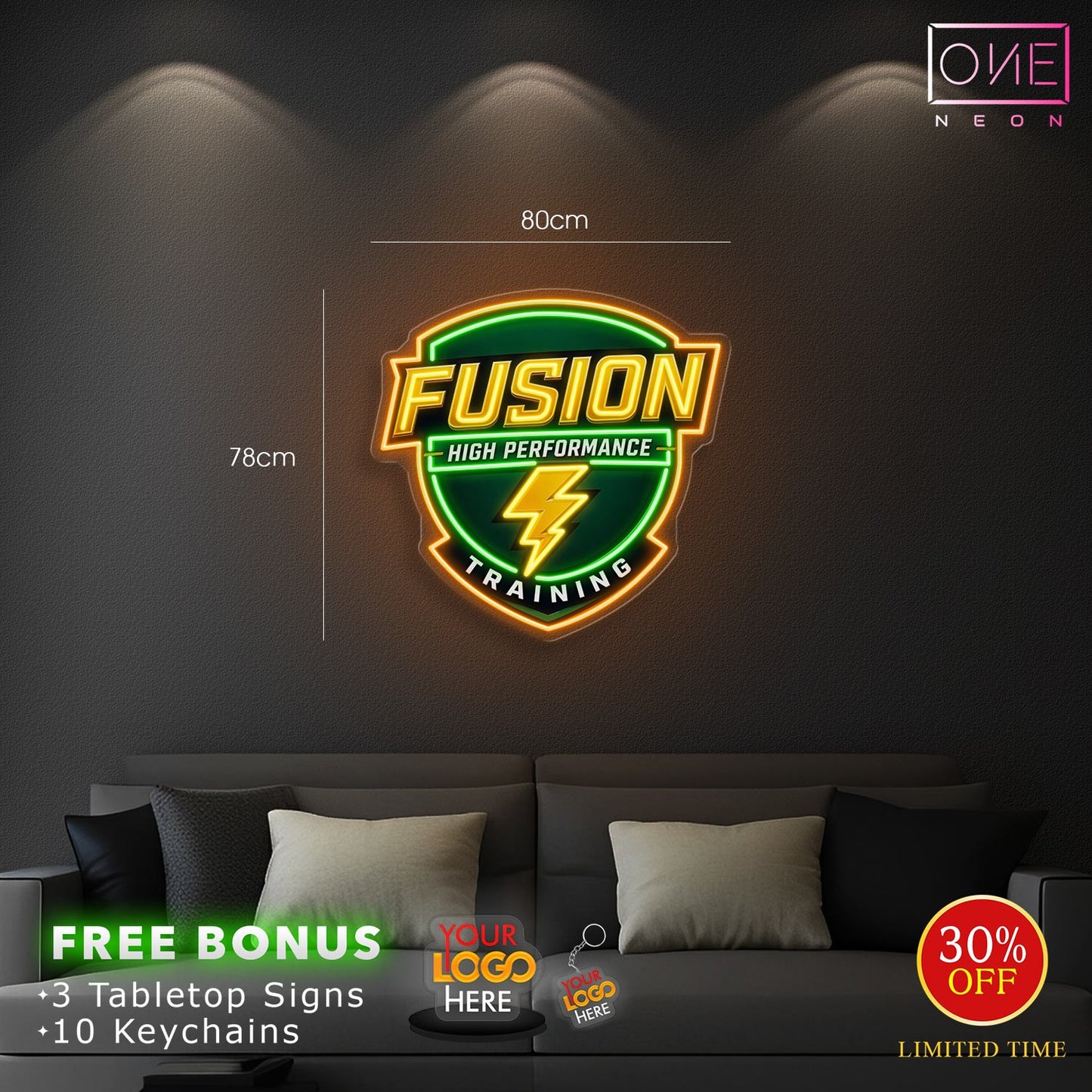 FUSION HIGH PERFORMANCE TRAINING | LED Neon Sign