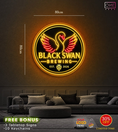 BLACK SWAN BREWING | LED Neon Sign