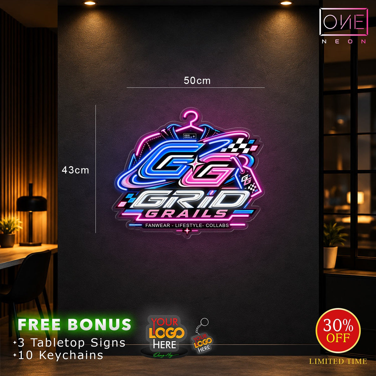 Grid Grails | LED Neon Sign