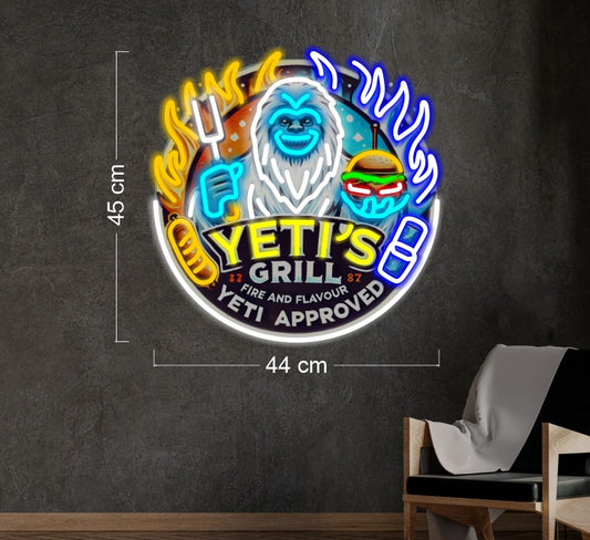 YETI'S GRILL | LED Neon Sign