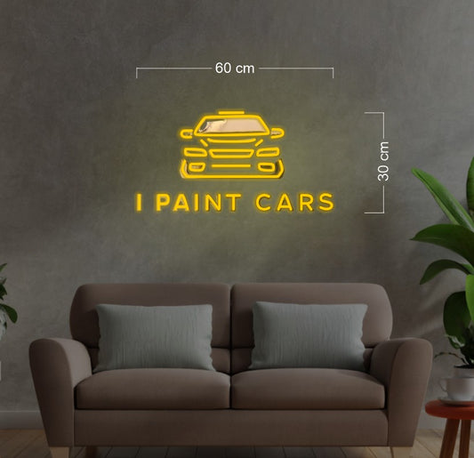 I PAINT CARS | LED Neon Sign