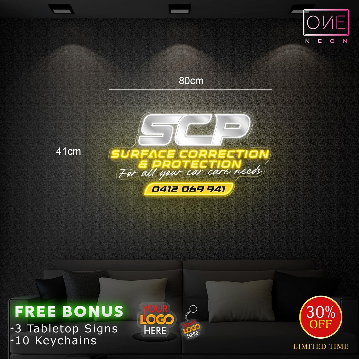 Run your buff not your mouth + SCP logo ( 2 signs) | LED Neon Sign