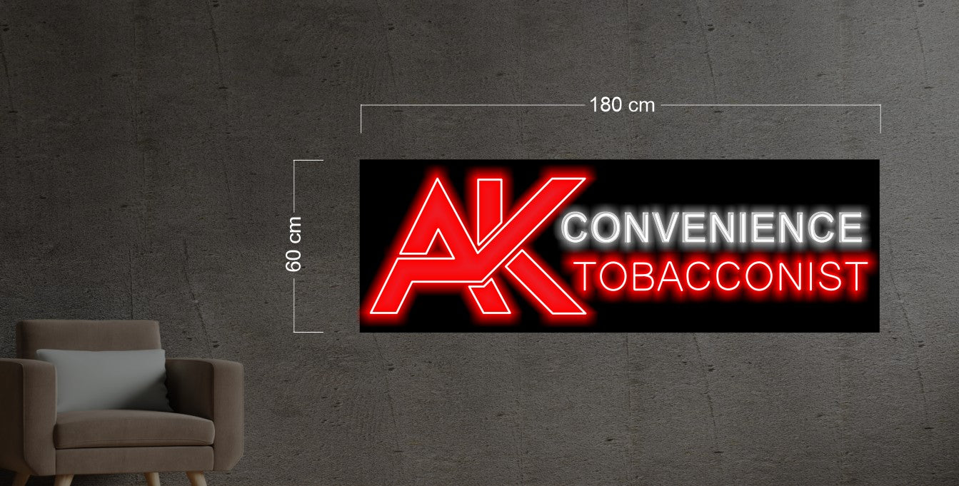 AK CONVENIENCE TOBACCONIST | LED Neon Sign