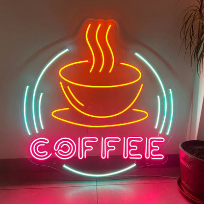 COFFEE + SHISHA | LED Neon Sign (2 waterproof signs)