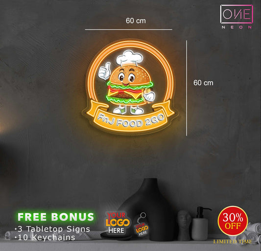 FNJ FOOD 2GO | LED Neon Sign