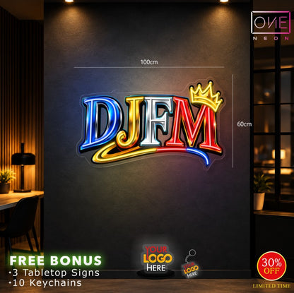 D J F M | LED Neon Sign