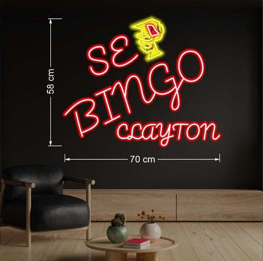 SE Bingo Clayton (2 signs)| LED Neon Sign