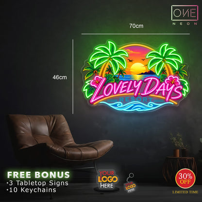 Lovely days resort| LED Neon Sign