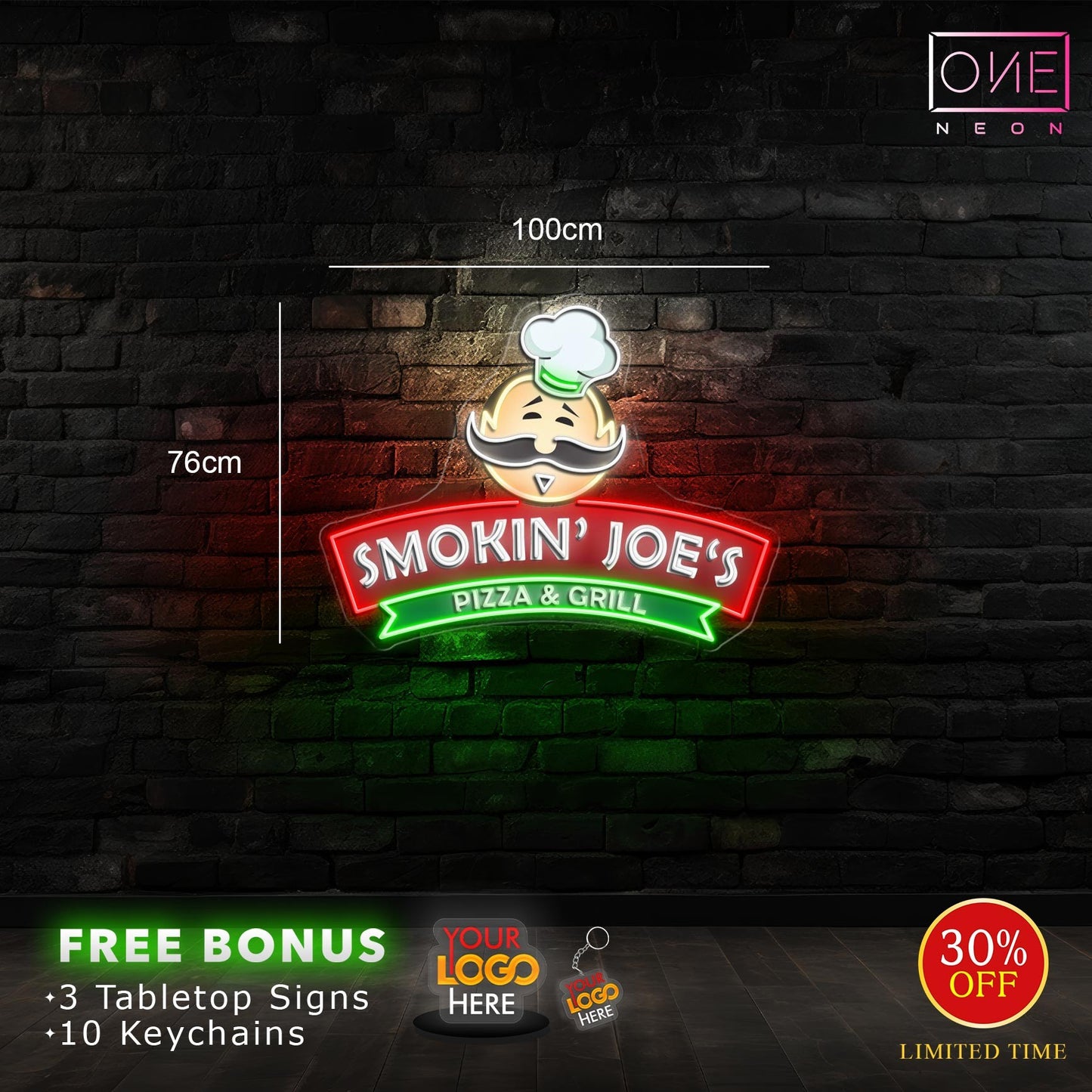 SMOKIN' JOE'S | LED Neon Sign (2 signs)